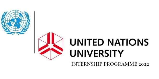 United Nations University Internship Programme 2022