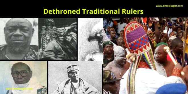 Dethroned Traditional Rulers