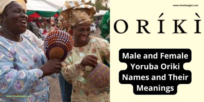 Yoruba Oriki names